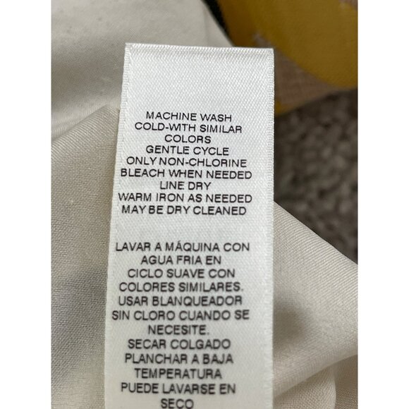 Chico’s Aztec Jacquard Moto Jacket Yellow Southwest Zip Lined Size 1 Medium $139 - Picture 12 of 15